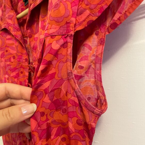 Vibrant Pink Patterned Dress - Picture 4 of 5